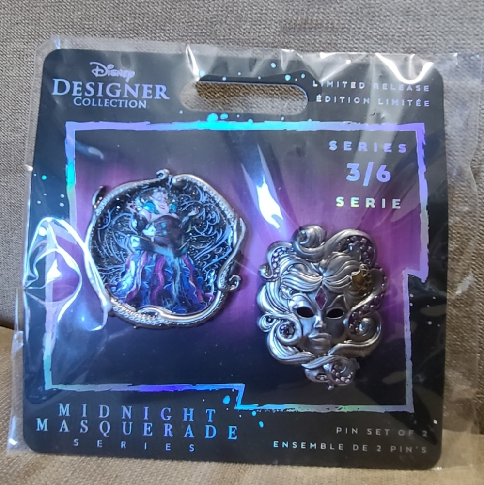 Disney Ursula Midnight Masquerade Pin Set